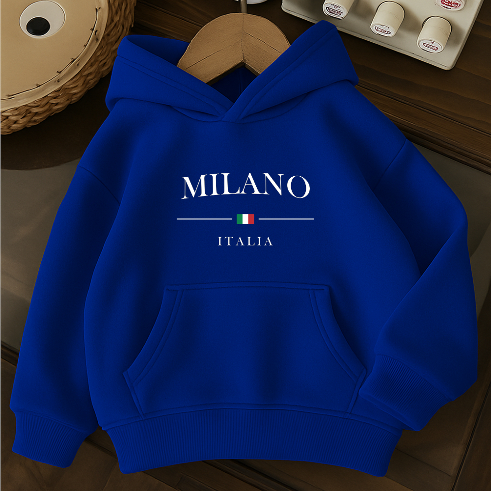 Casaco Blusa de Frio Moletom Canguru Infantil Italia Grosso Várias Cores Juvenil