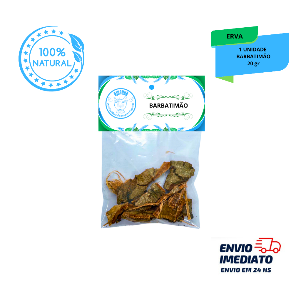 Erva Barbatimão Casca 20g Uso em Banhos, Chás e Práticas Tradicionais, Conhecida por sua Força Natural e Purificação