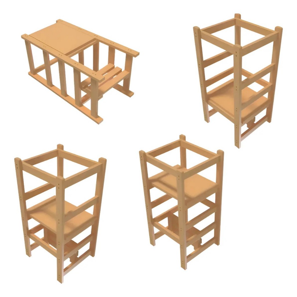 Torre de Aprendizagem Montessori - Auxilie o Desenvolvimento, Criatividade. em Oferta na Shopee