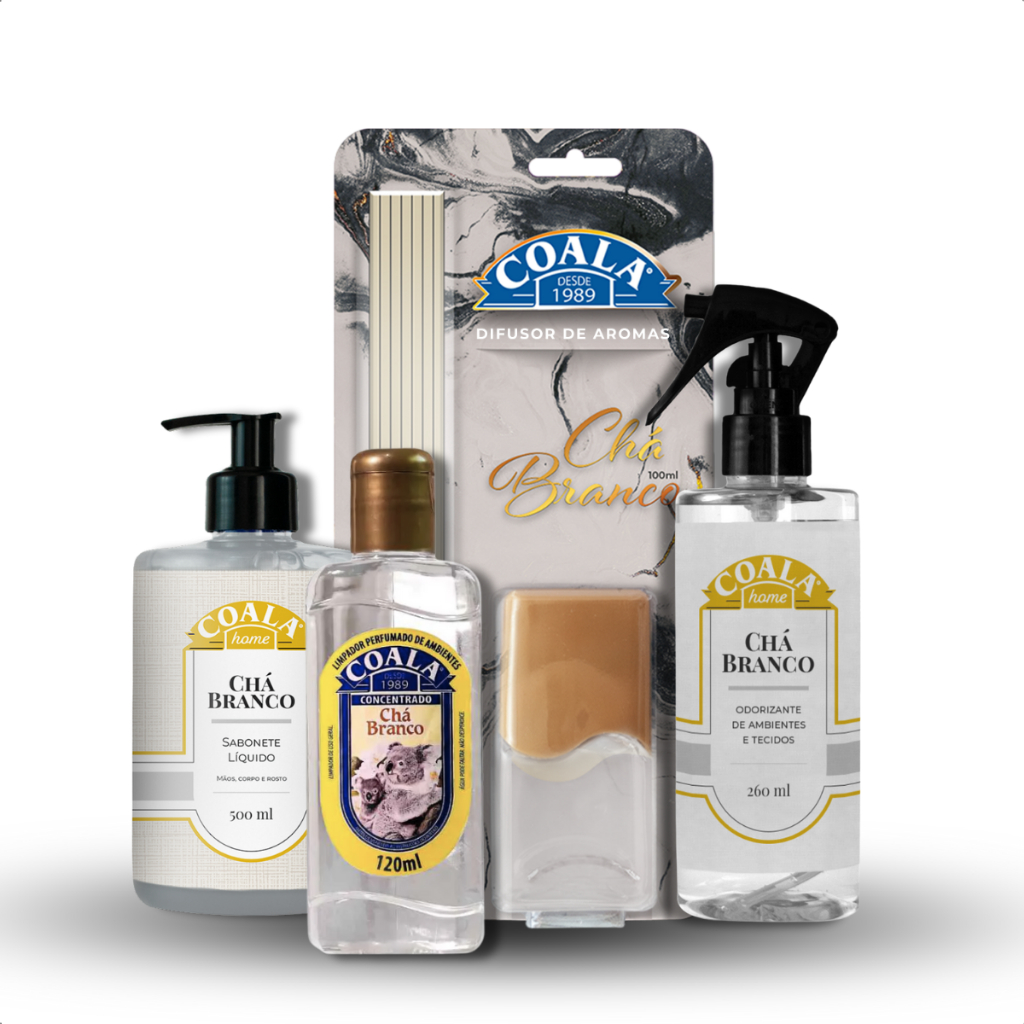 Kit Aromatizador Coala Home Chá Branco /Casa Perfumada