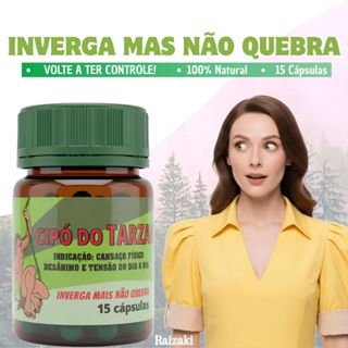Cipó do Tarzan Original – Suplemento Natural para Energia e Vitalidade | 15 cápsulas | RAIZAKI em Oferta na Shopee