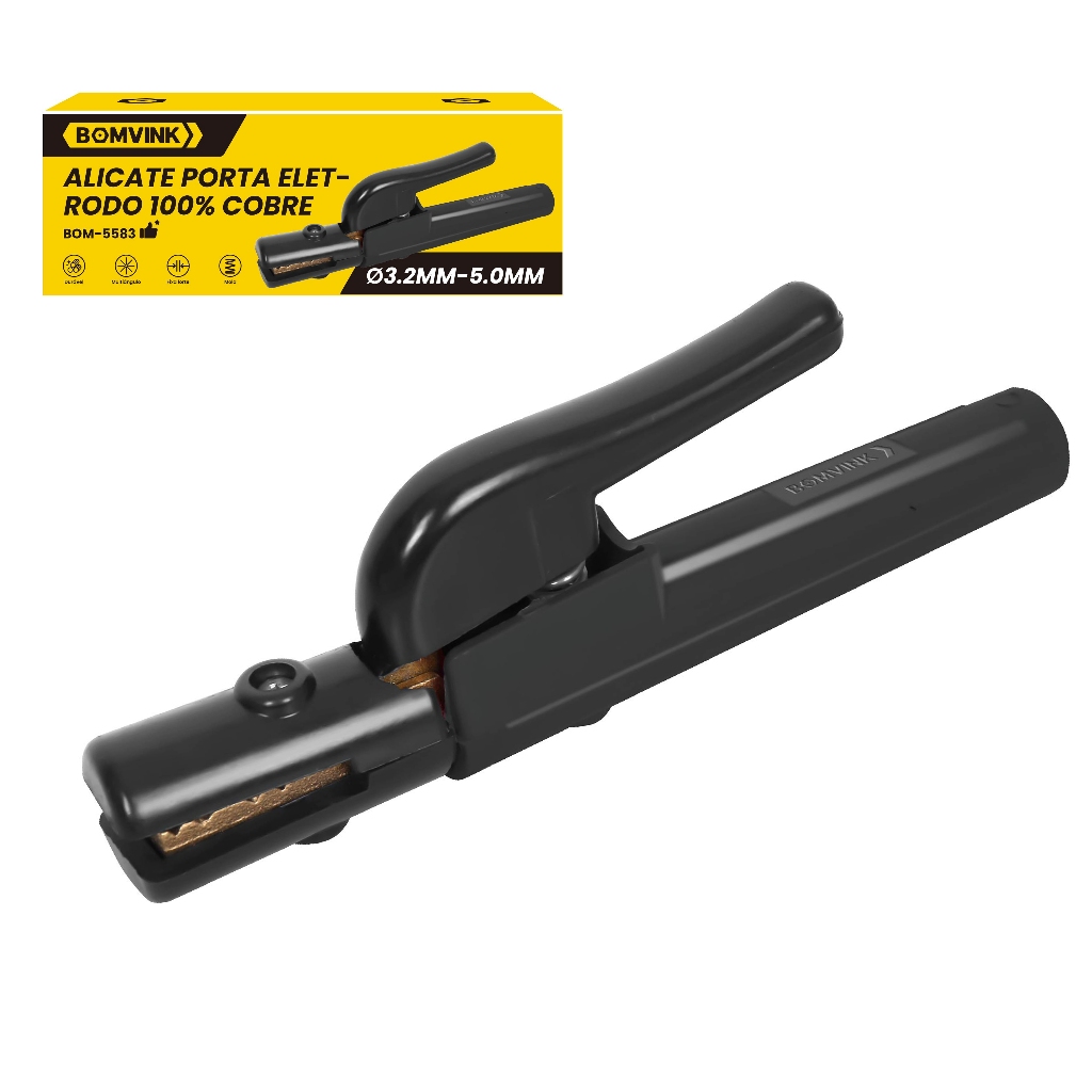 Porta Eletrodo Alicate Para Máquina de Solda Soldagem Elétrica Profissional Resistente 300a-1000a