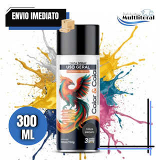 Tinta Spray Cola e Cola 300ml Alta Cobertura Secagem Rápida Resistente Fixação Durável em Oferta na Shopee