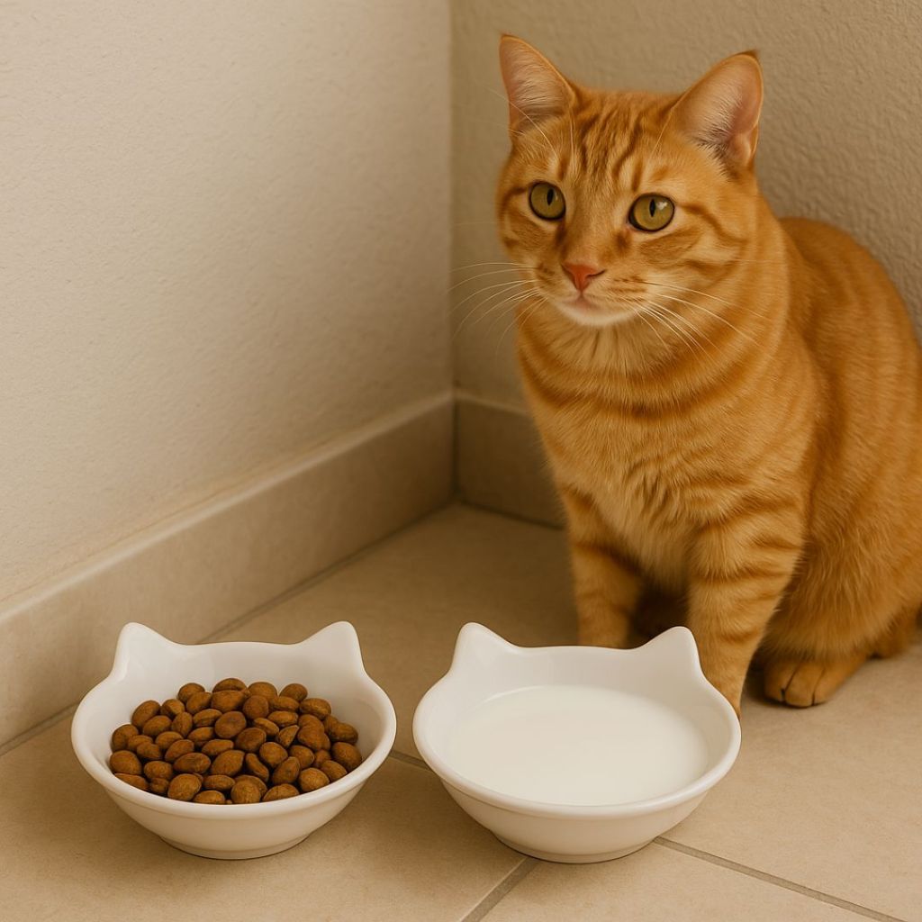 Kit 2 Comedouro Para Gato Com Orelinha 300ml
