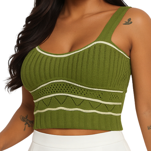 Blusa Regata Feminina Tricot Modal Cropped Blusinha Casual Canelada Elegante Blogueira Alça
