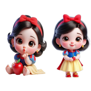 branca de neve baby 3d kit decoração de festa infantil 4 display de mesa 20cm em Oferta na Shopee