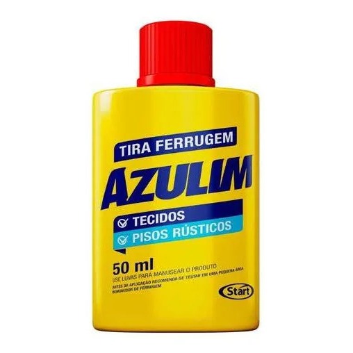 Azulim Tira Limpa Ferrugem De Tecidos E Pisos  Liquido 50ml