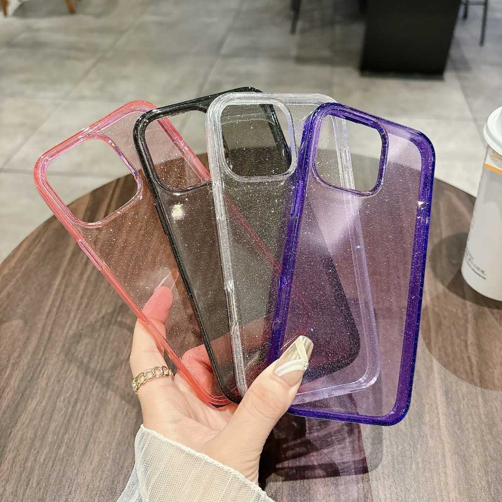 Capa Case Glitter Luxo para iPhone Acrílica Transparente com Brilho Anti Impacto em Oferta na Shopee