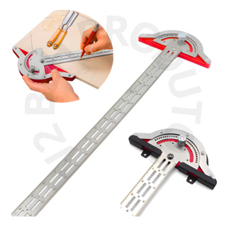 Esquadro Régua De Ângulo Aço Inoxidável Carpinteiro Serralheiro Marceneiro Transferidor Angular em Oferta na Shopee