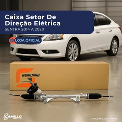Caixa Direção Elétrica Nissan Sentra Pinhão Liso Chavetado