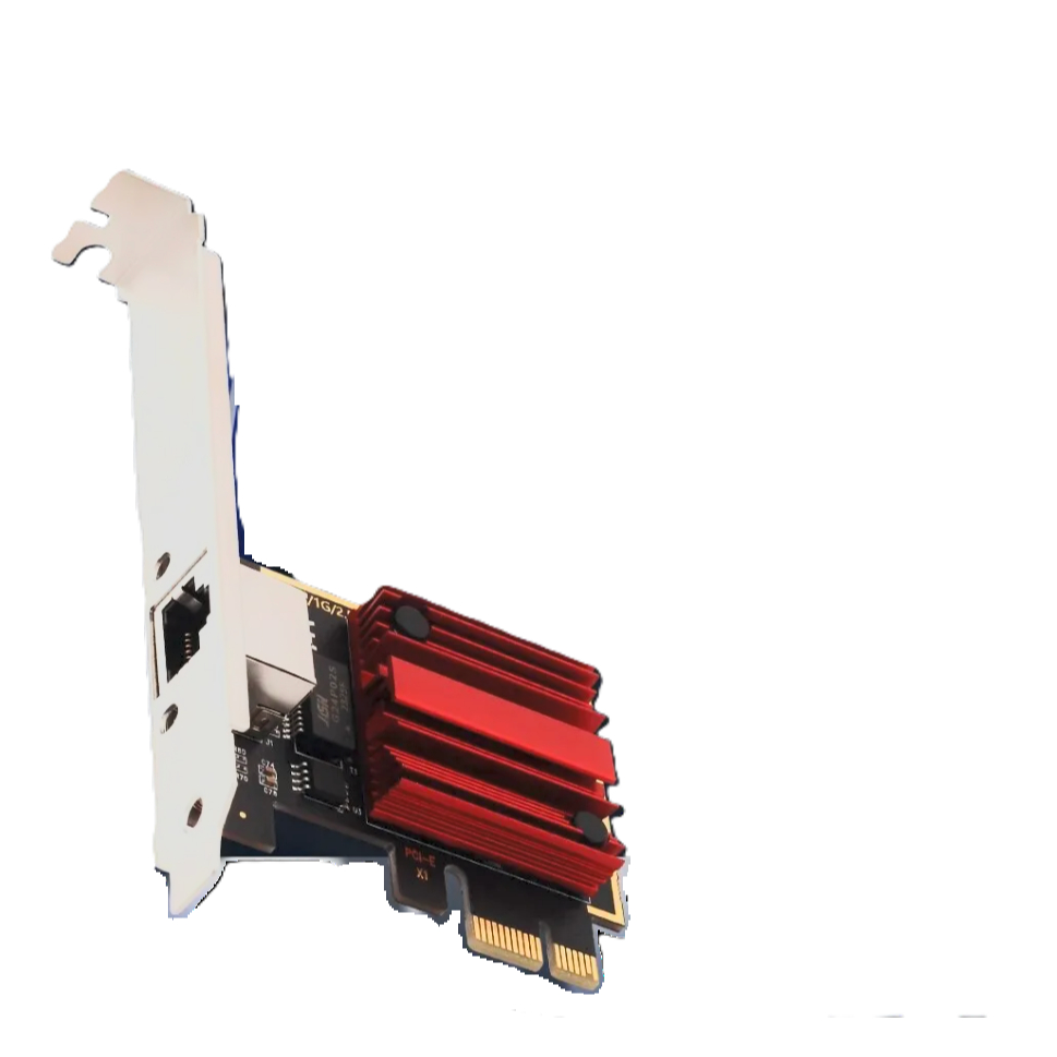 Placa De Rede Realtek Lan Cabo Rj45 2.5G 10/100/1000/2500mbps Pcie X1 Perfil Alto e Baixo