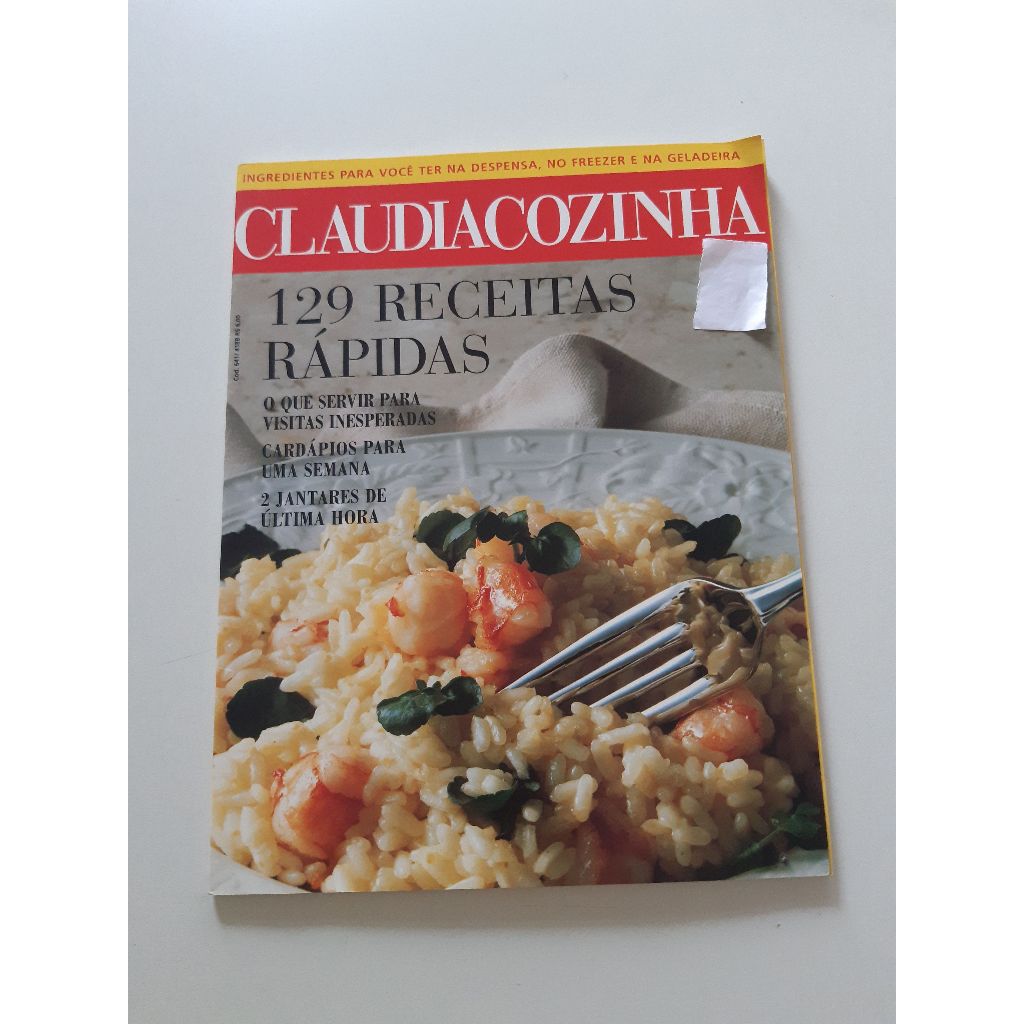 Revista Claudia Cozinha 129 Receitas Rápidas Ac975