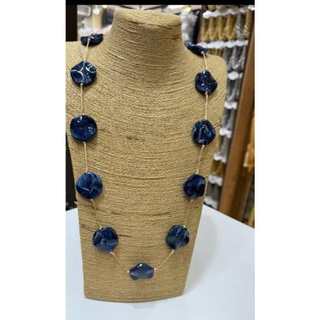 Colar Feminino Longo Pastilhas Acessórios Feminino Tendência 2025/2026 Colar Longo de Pedras Estiloso Entrega Rápida