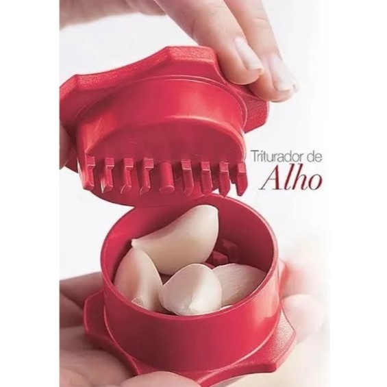 KIT 3 Triturador de Alho Manual Processador Amassador Espremedor