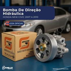Bomba Direção New Civic 2007 A 2012 Cano Esquerdo Rotação Direita