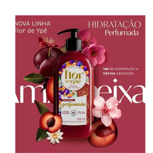 Hidratante Corporal Flor de Ype Ameixa e Flor de Lotus 400ml em Oferta na Shopee