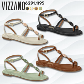 Sandália Rasteira Vizzano Feminino Adorno Pedraria Calf Confortável em Oferta na Shopee