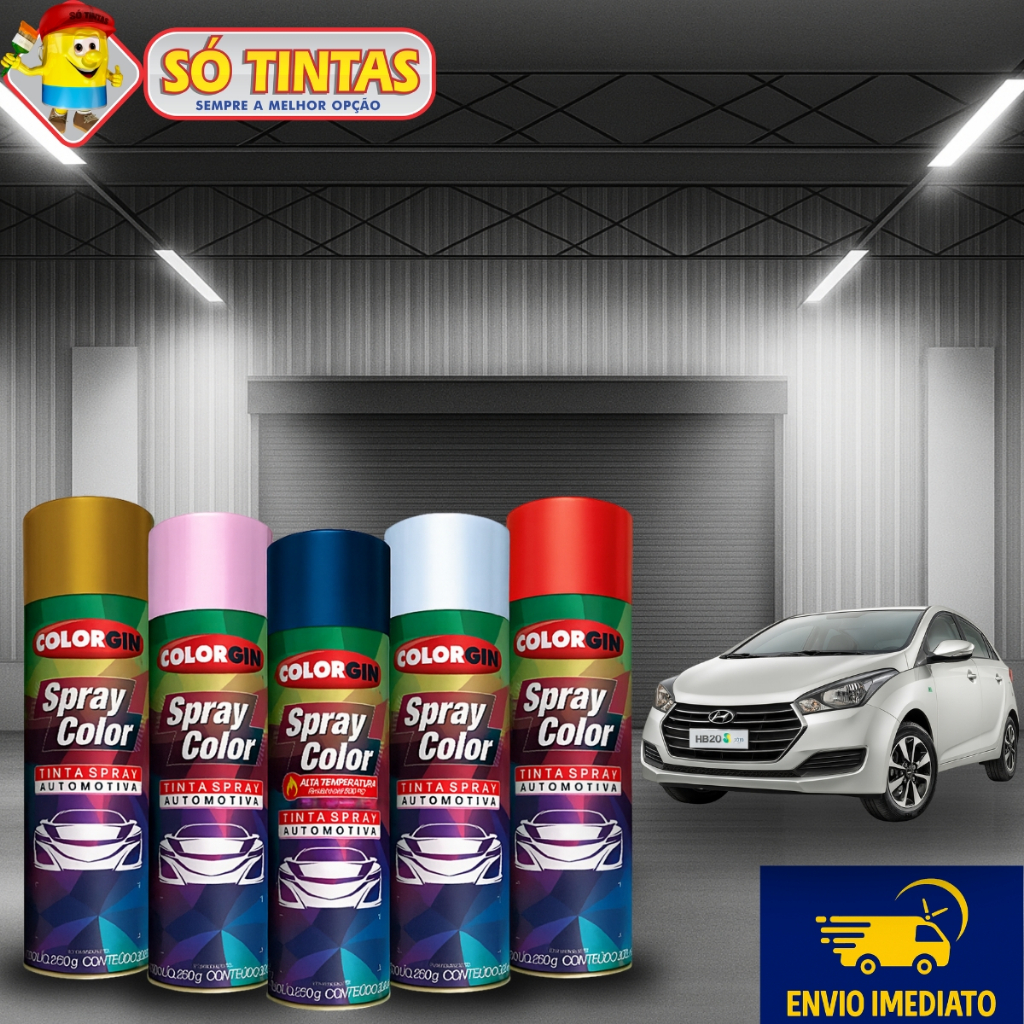 Tinta Spray Automotivo Lazzuril Colorgin 300ml Diversas Cores, Reparos, Personalização e Acabamento em Oferta na Shopee
