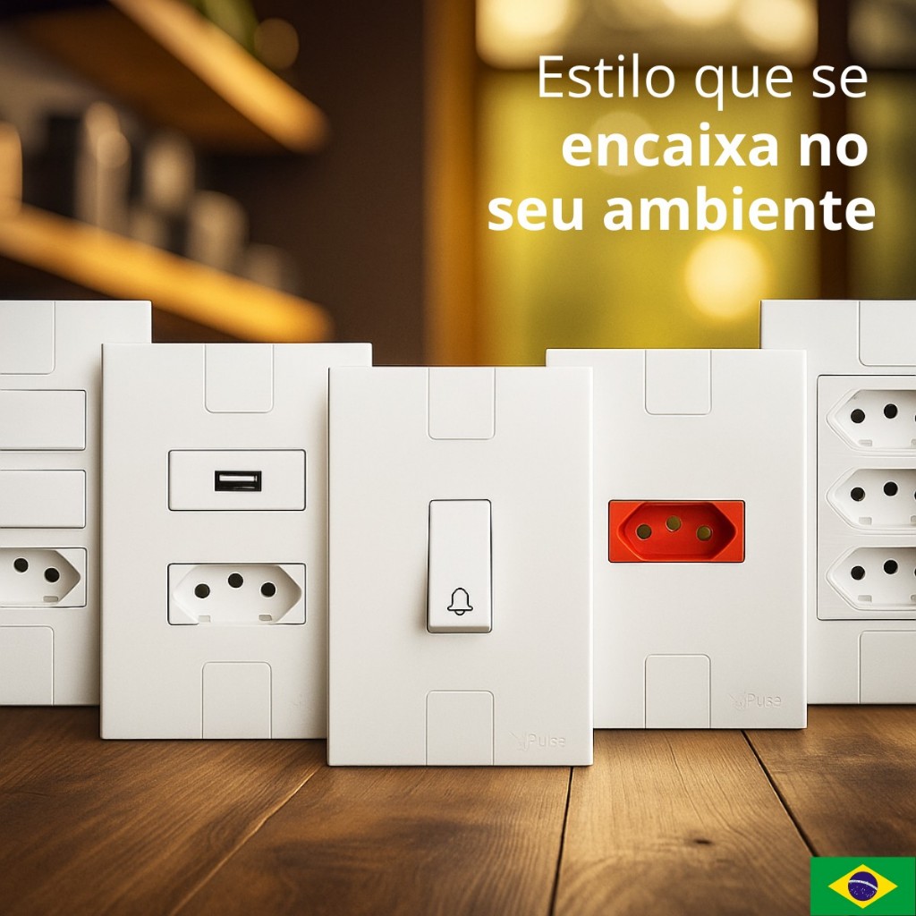 Tomadas e Interruptores 10A 20A Amperes Modular 4x2 Pluzie Kit em Oferta na Shopee