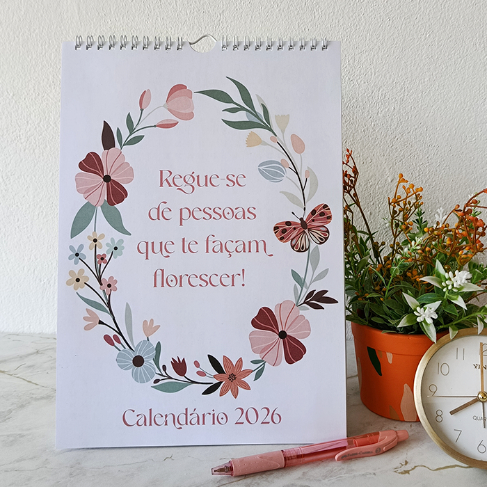 Calendário de Parede Florescer