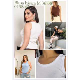 blusa feminina basica, regata feminina