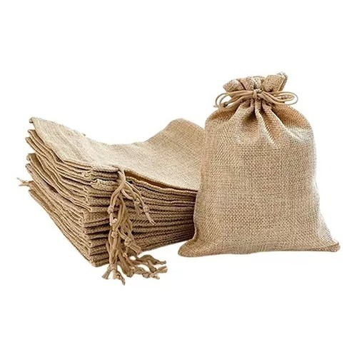 Kit 10/25/50/100 Saquinho Juta Saco Para Lembrancinhas Casamento Aniversário Comemorações em Oferta na Shopee