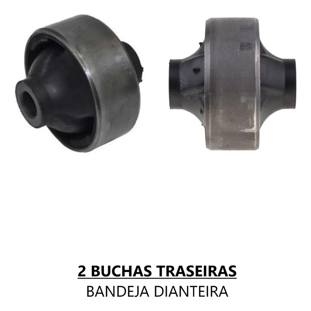 Kit 4 Bucha Bandeja Dianteira Onix Cobalt Spin Sonic Prisma