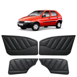 Kit Forro Porta Dianteira e Traseira Palio Siena 4 portas Courvin Preto