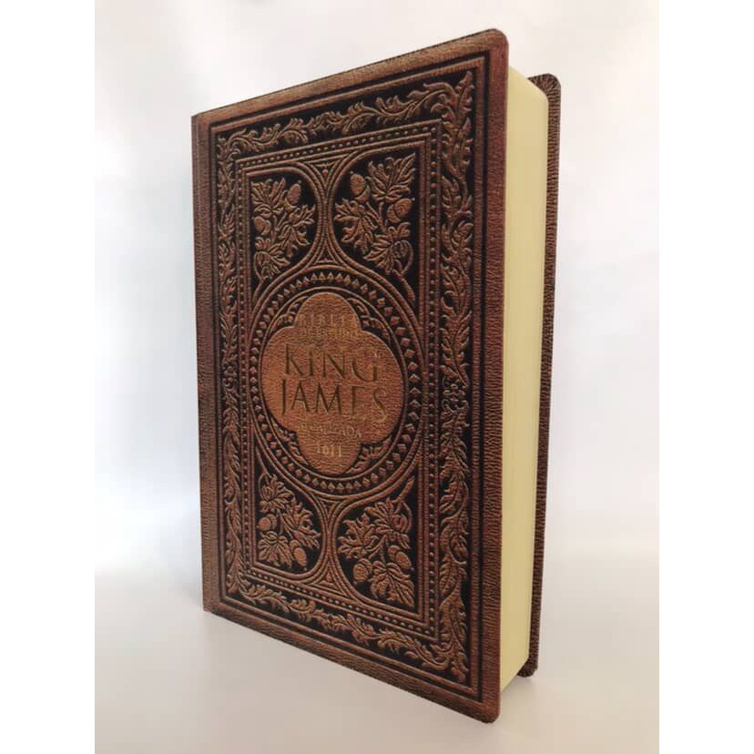 Bíblia King James Atualizada Full Color Letra Hipergigante Capa Dura Vintage em Oferta na Shopee