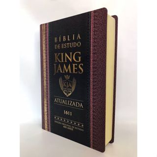 Bíblia King James Atualizada Full Color Letra Hipergigante Capa Dura Tradicional em Oferta na Shopee