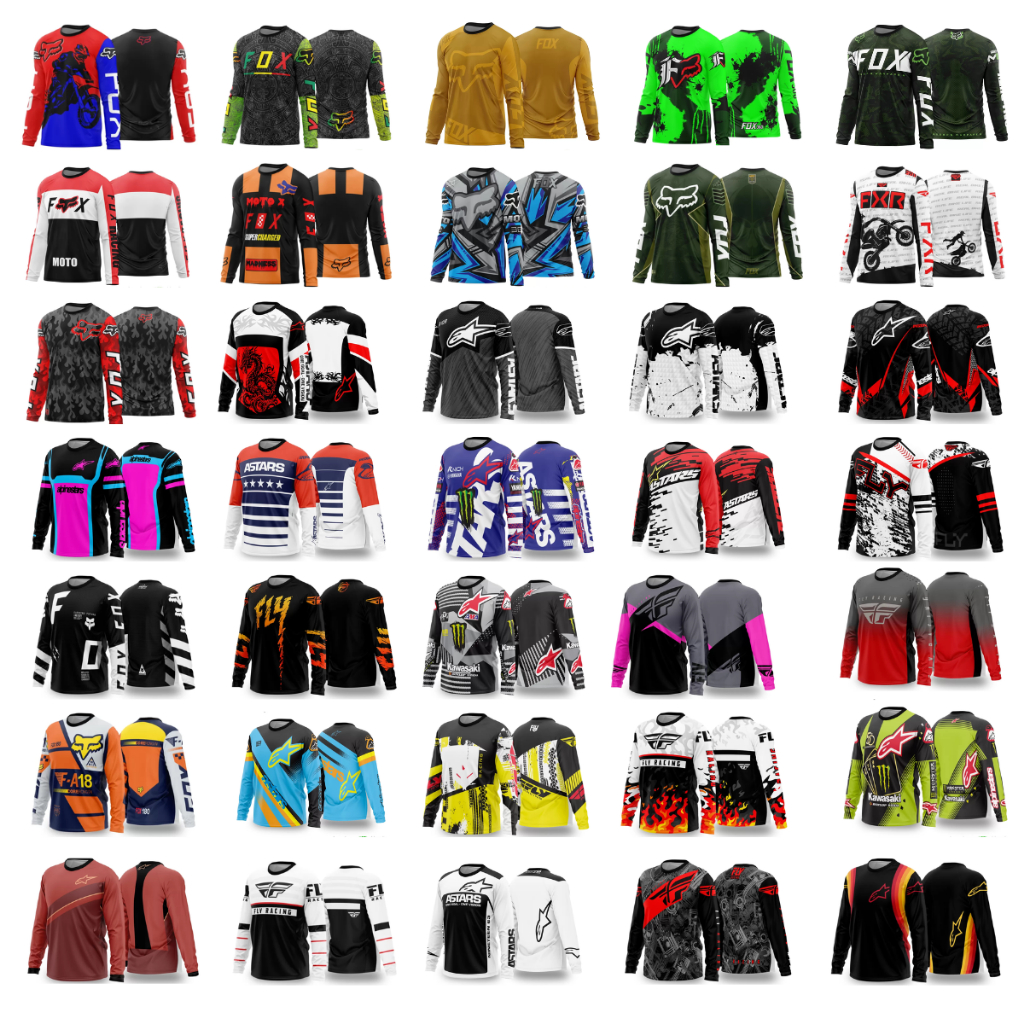 camisa Camiseta Moto Mangacross Longa DryFit Uv50+ YAMAHA em Oferta na Shopee