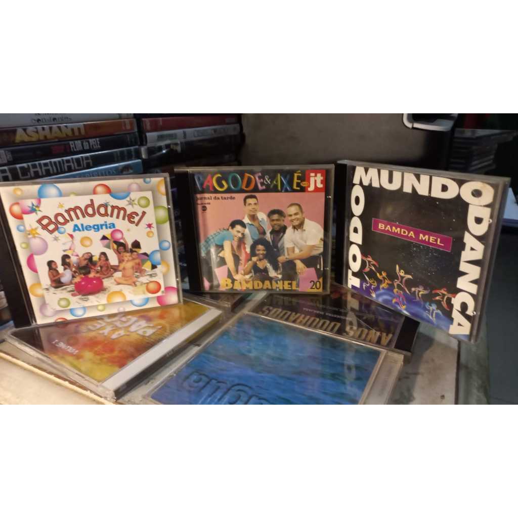 3 Cds Banda Mel Bandamel - Axé Alegria ao Vivo ll - Todo mundo dança - pagode e axé no Jt - Em ótimo/excelente estado