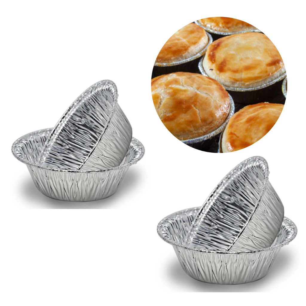 Forma De Aluminio Empada Grande 100 Ml. C/100 Un. Mello em Oferta na Shopee