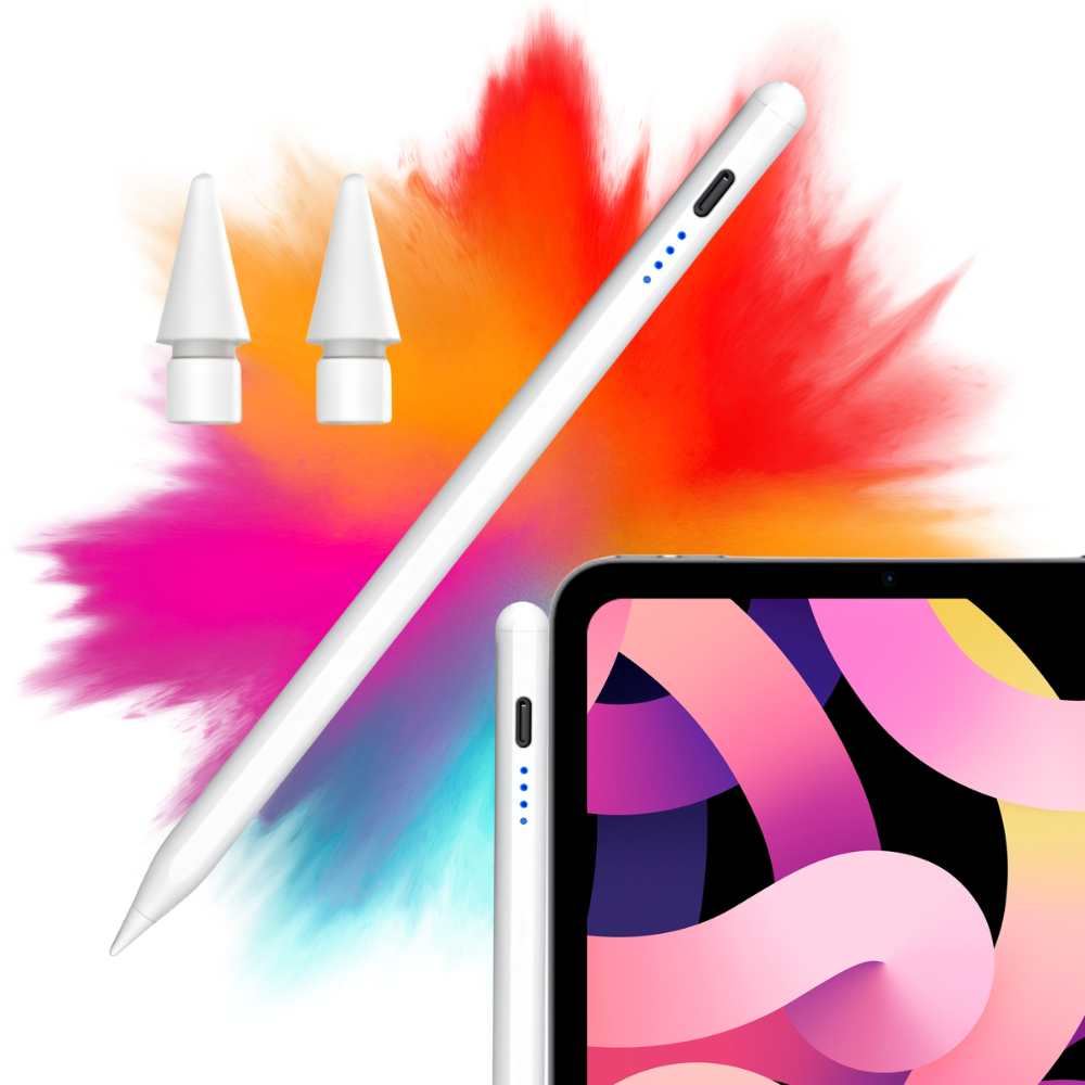 Caneta Pencil Para iPad 6, 7, 8, 9 E 10a Geração Com Palm Compatível iPad e Alta Precisão 1.0mm