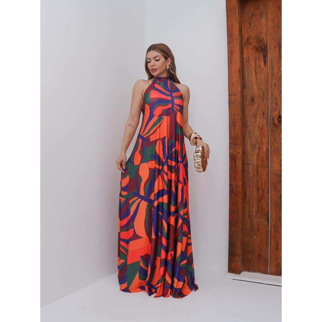 VESTIDO FRENTE ÚNICA - POLIAMIDA - VESTIDO DE FESTA em Oferta na Shopee