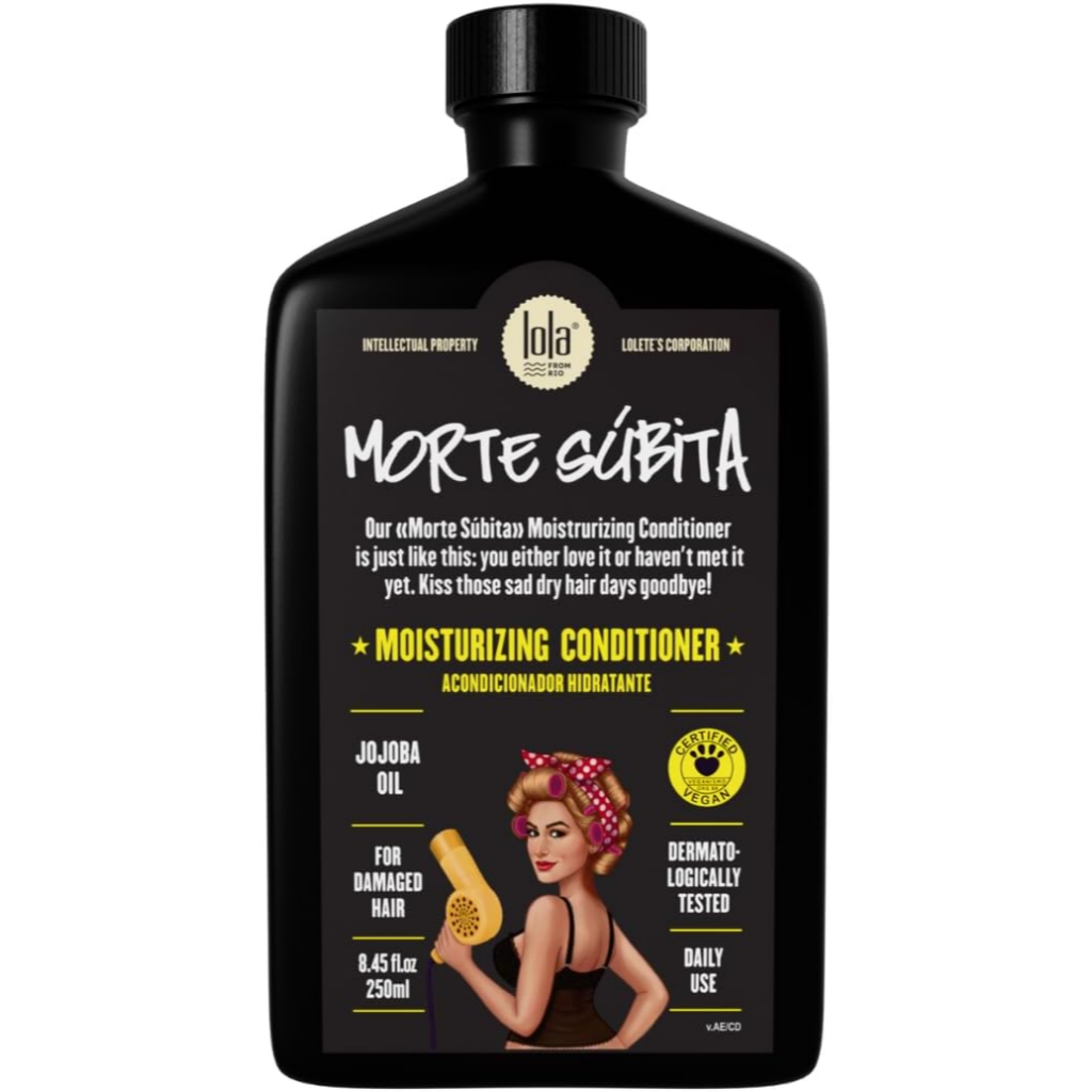Lola From Rio - Morte Subita - Condicionador hidratante para todos os tipos de cabelos secos e danificados, vegano, sem