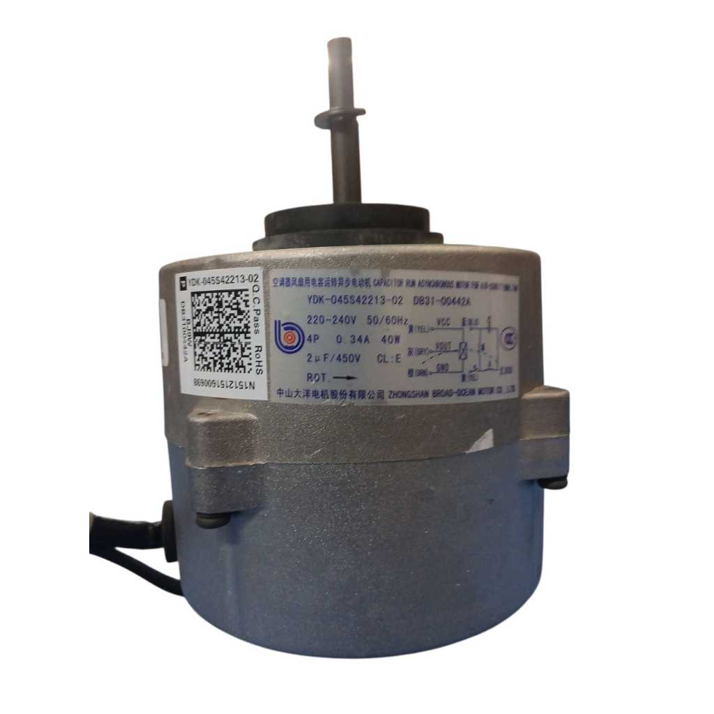 Motor Ventilador da Evaporadora Samsung YDK-045S42213-02 | DB31-00442A AQV18NSBNXAZ ORIGINAL
