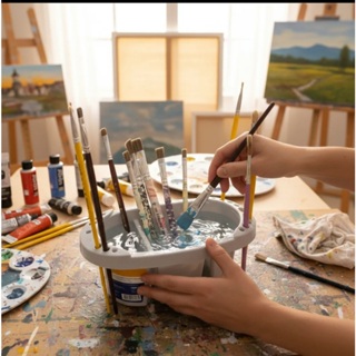 Baldinho Lava Pincel E Suporte Tigre 5120-01 Tigre em Oferta na Shopee