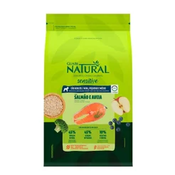Ração Guabi Natural Sensível Cães Adultos de Porte Mini Pequeno e Médio Sabor Salmão e Aveia 10,1Kg