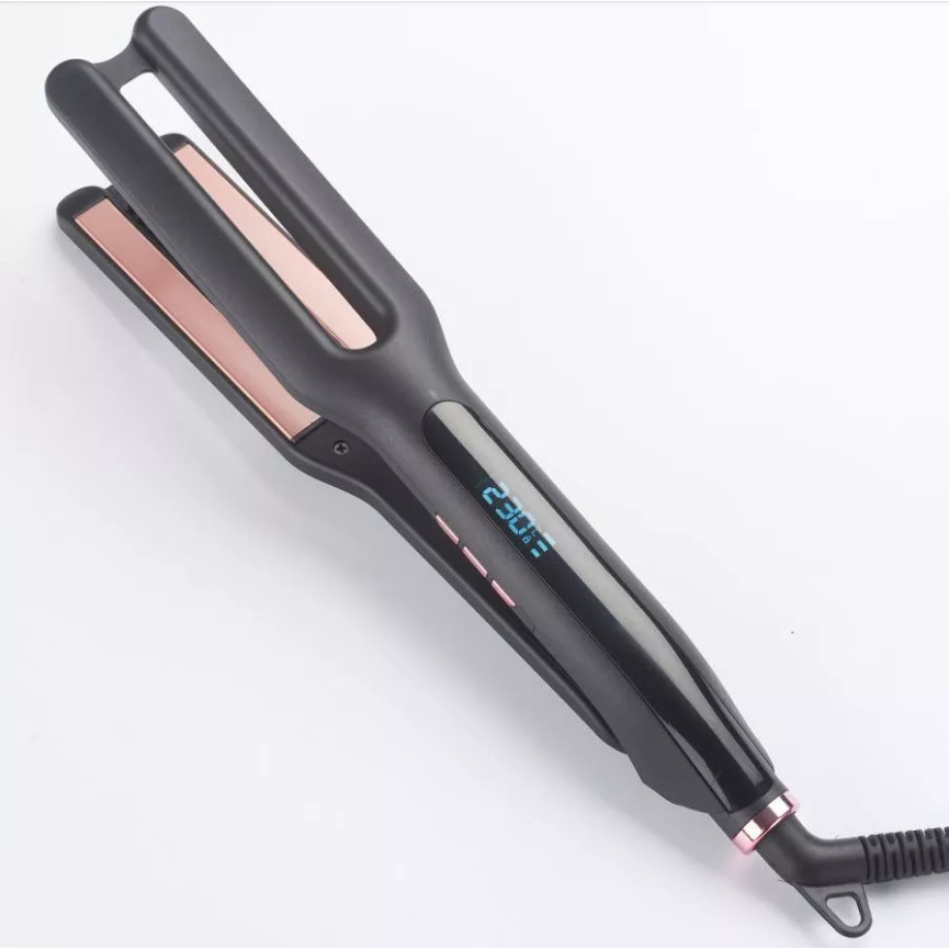 Prancha Chapinha Alisadora de Cabelo com Placa de Cerâmica Dupla Bivolt ECONOMY em Oferta na Shopee