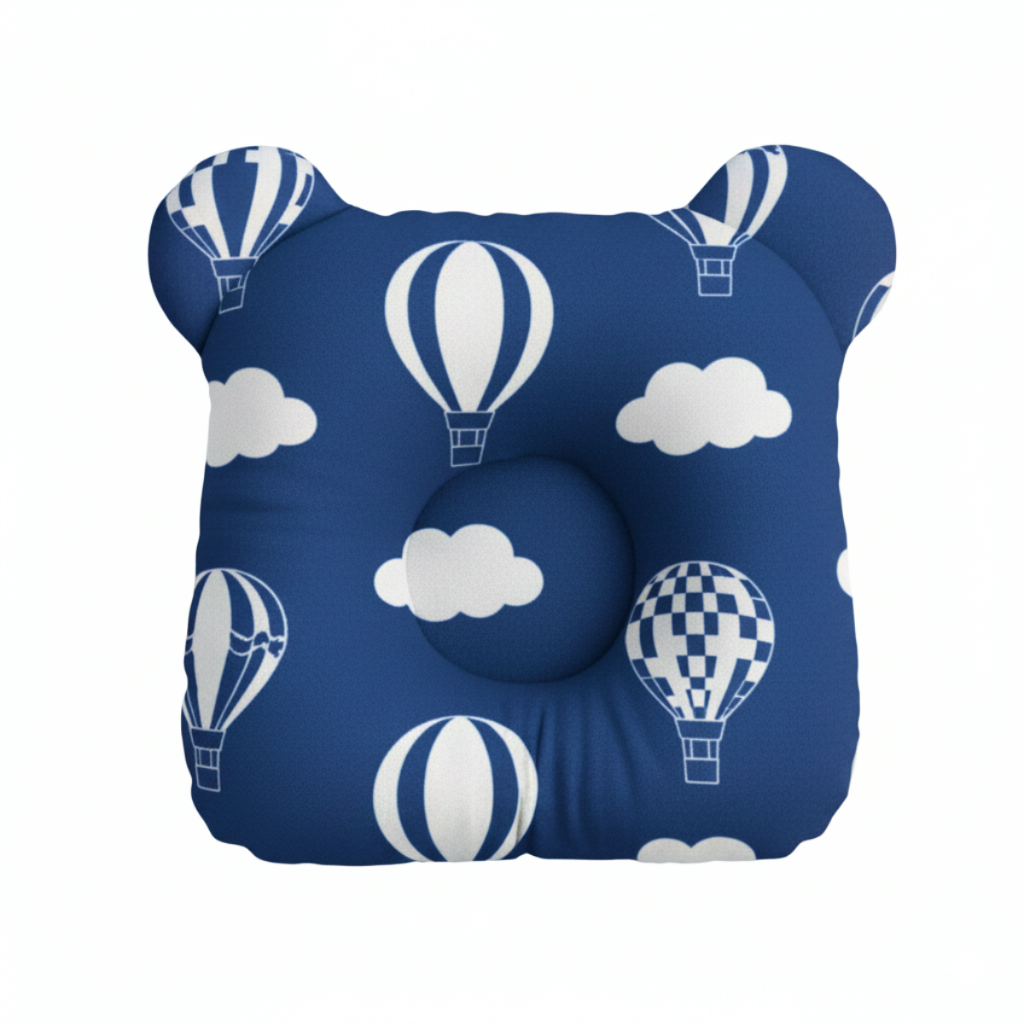 Travesseiro Anatômico Bebe Modelador Cabeça Conforto Tecido Estampado 100% Algodão em Oferta na Shopee