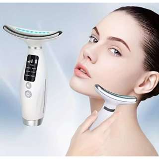 Massageador Portátil Beleza para Rosto e Pescoço Led de 7 Modos em Oferta na Shopee