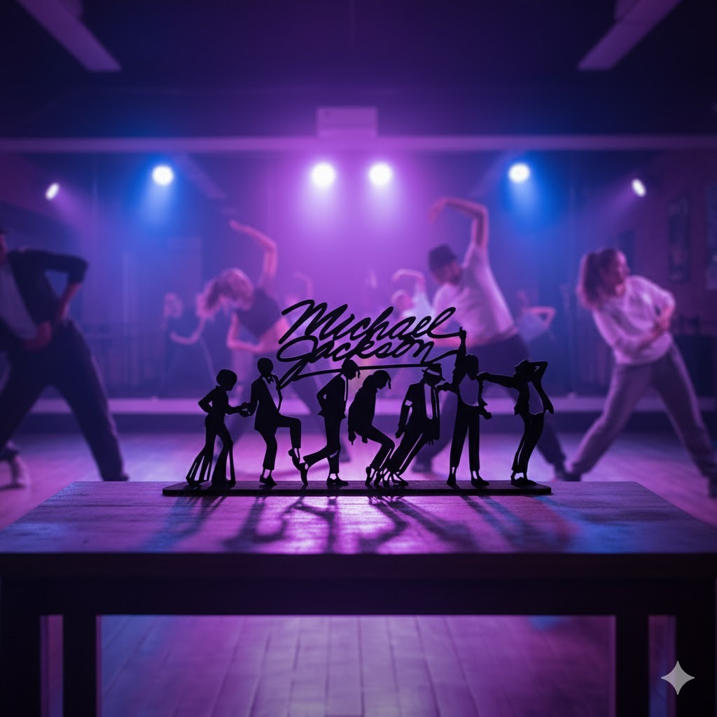 Totem Michael Jackson Evolution Mesa em MDF Corte a Laser 23x11cm em Oferta na Shopee