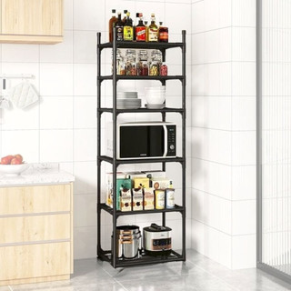 Estante 6 OU 5 Prateleiras Cozinha de Aço Multiuso Panelas Casa Sala Quarto Organizador