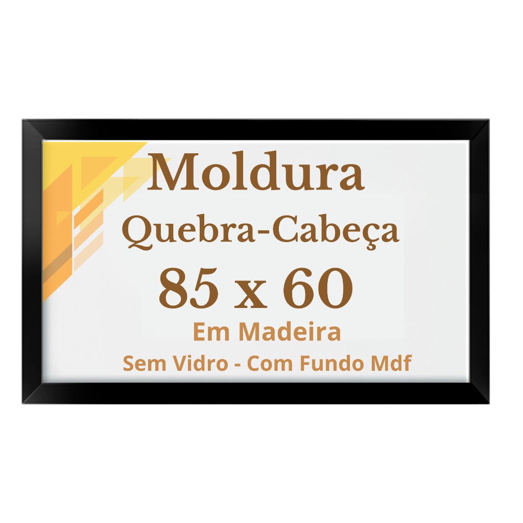 Quadro 60x85 Sem Vidro Moldura 85x60 Quebra-Cabeça, Imagens, Fotos, Impressões, Pôsteres