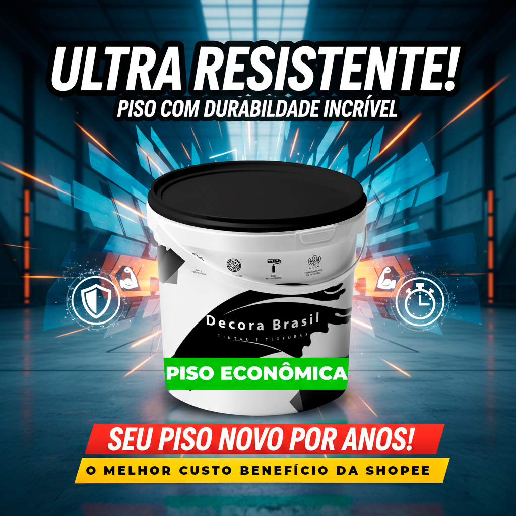 Tinta Piso Decora Brasil Econômica - (800ml | 3,6L) | Externa e Interna com Acabamento Fosco em Oferta na Shopee