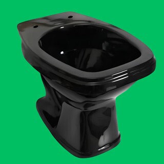 Vaso Sanitário Quadrado Convencional Preto Santa Marina – Elegância Moderna e Durabilidade Superior
