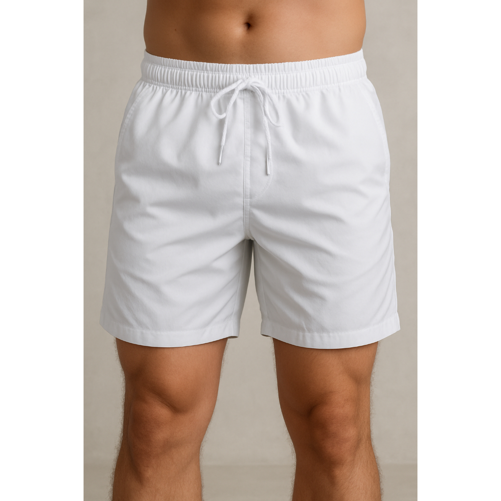Short Tectel / Elastáno Masculino Confortável Casual Praia Academia Estilo Urbano Moda Verão