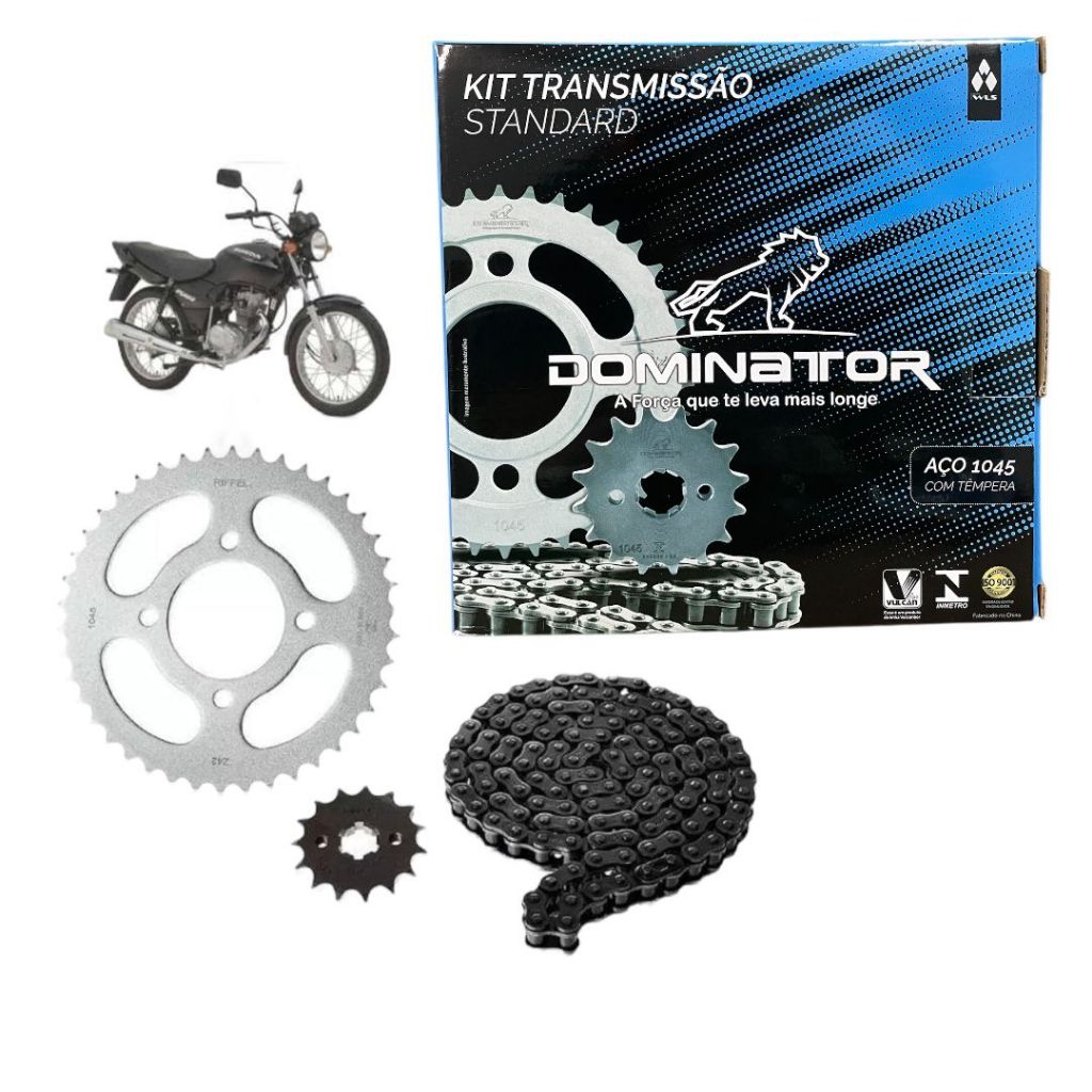 KIT RELAÇAO TITAN 125 00-08/FAN 125 00-08/CARGO 125 00-08 - DOMINATOR
