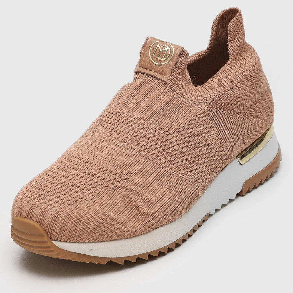 Tênis Ortopédico Feminino Modare Knit Slip-On Calce Fácil Leve e Macio Aliviando Dores Nos Pés